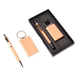 Amplify your sense of gifting with this New Gift set of Master Wooden Pen and Keychain Gift Set for your Clients and Employees