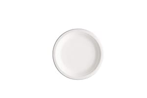 7 Inch Round Plates 100% Natural, Biodegradable, Compostable, Ecofriendly, Safe & Hygienic Disposable (Pack of 25 Plates)