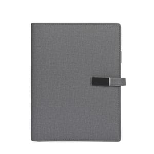Elegant Grey Jute Diary Power bank JDPBxx5000mAh is an ideal product that has got your phone battery and your office meetings covered for you