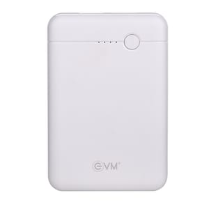 EVM WHITE PALM XRS1 5000 mAh Powerbank LED indicators also sleek and light in weight as it can be carried everywhere in travel