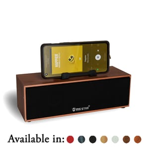 Classic Wooden Speaker MS-WS-004-Mix Color lightweight and portable speaker carry music with it and you can chill with the booming sound while listening to it