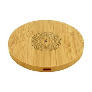EVM Enwood Wireless Charger with an original bamboo wood design that gives it a natural style and combines technology with nature