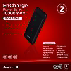 P0109 10000 Encharge- White Powerbank provides handy support to your devices Suitable for all industries