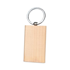 Rectangular Wooden Keychain No.4 perfectly work as a promotional gift in Corporate events, trade fairs, product launches