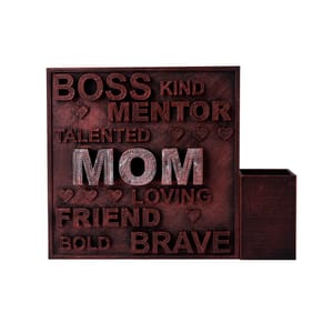 Mother's Day Dark Pink 3D Customized Pen Stand/ Pen Holder/ Pen Organizer Unique Product Proudly Made In India