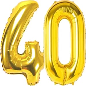 40th Happy Birthday Balloon Decoration , 40th Happy Birthday Decoration Service At Your Door-Step