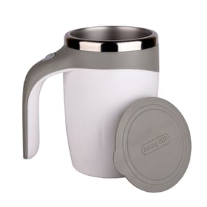 500ml Multi-functional Magnetized Stirring White Cup is the best and easiest way to mix hot or cold drinks! mixing cups with lids allow you to take beverages from the kitchen to the living room, bedroom, car, office, gym