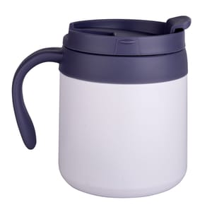 Stunning White 350ml Single wall Stainless steel Vacuum Coffee Mug Ideal for coffee, tea, juice, milk