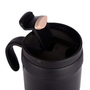 Stunning Black 350ml Stainless steel Single wall Vacuum Coffee Mug BPA-free  Ideal for coffee, tea, juice, milk