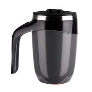 400ml Black Double-walled Vacuum Thermal Suction Bottom Coffee Mug Ideal for hot coffee, tea soup or ice-chilled cocktails