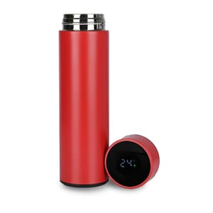 500 ml Trendy Red Smart LED Active Temperature Display Indicator Insulated Stainless Steel Hot & Cold Flask Bottle