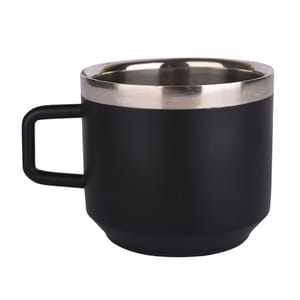 Sturdy Black Matte Finished Stainless Steel Cup -120ml lightweight and easy to carry & It is ideal for gifting and travelling
