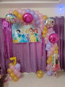 Barbie Theme Balloon Decoration Service At Your Door Step , Girls Birthday Party Decoration Services .