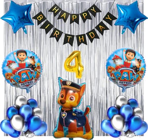 Paw Patrol Birthday Balloon Decoration Services With Magician and Entertainer