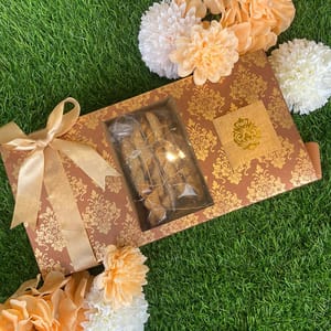 Festive Kit 3: Rectangle Box for Festive Hampers (Almond rocks,Cheese chill straws,Stuff dates,Cookie chocolates,Oreo bites)