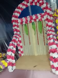 Artificial Flower Decoration  For Ganesh Chaturthi Flower Decoration - Ideas for Ganpati Festival Decoration Service For Home 2023