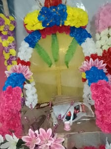 Artificial Flower Decoration  For Ganesh Chaturthi Flower Decoration - Ideas for Ganpati Festival Decoration Service For Home 2023