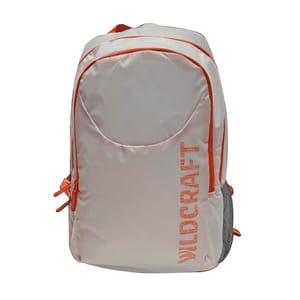 Classic White Wildcraft Backpack triple compartment backpack from Wildcraft boasts a durable and long-lasting quality material for your comfort in carrying