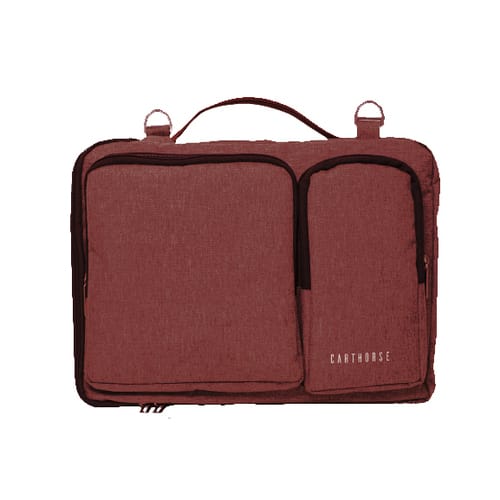 Protective Maroon Laptop Sleeve with Shoulder Strap Soft lining and water-resistant Matty provide your laptop tablet with 360� all around protection