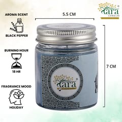 Black Pepper Aroma Jar Candle is an ideal present for various festivals such as Valentine's Day,Christmas,Diwali,Thanksgiving & Fregrance For Holiday Mood