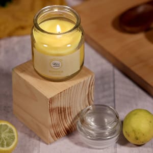 Lemon Scented Aroma Candle is an ideal present for various festivals such as Valentine's Day,Christmas,Diwali,Thanksgiving & Fregrance For Work & Study Mood