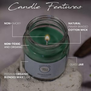 Basil Aroma Jar Candle is an ideal present for various festivals such as Valentine's Day,Christmas,Diwali,Thanksgiving & Fregrance For Peaceful & Meditative Mood