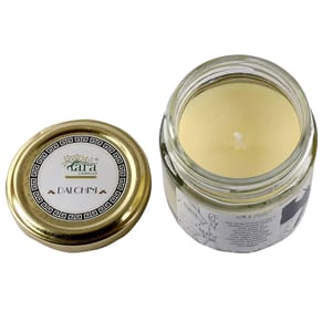 Cinnamon (Dalchini) Aroma Jar Candle is an ideal present for various festivals such as Valentine's Day,Christmas,Diwali,Thanksgiving & Fregrance For Peaceful & Meditative Mood
