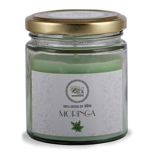 Moringa Aromatherapy Scented Jar Candle is an ideal present for various festivals such as Valentine's Day,Christmas,Diwali,Thanksgiving & Fregrance For Calming & Relaxation Mood
