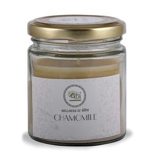 Chamomile Aromatherapy Scented Jar Candle is an ideal present for various festivals such as Valentine's Day,Christmas,Diwali,Thanksgiving & Fregrance For Peaceful & Meditative Mood