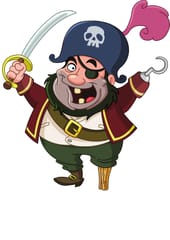 Pirate theme birthday decoration kit pack of 67 pcs , boys birthday party , birthday decoration materials