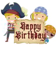 Pirate theme birthday decoration kit pack of 67 pcs , boys birthday party , birthday decoration materials