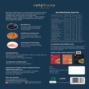 Blueberry Almond Crisps + California Pistachio Crunch