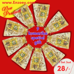 Shardiya Navratri 9 Kumarika Kanya Pujan Gift set QTY 9 Nos