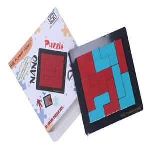 Wooden 3D Nano Puzzle Board,4.5" Mini Square Geometric Jigsaw Puzzle