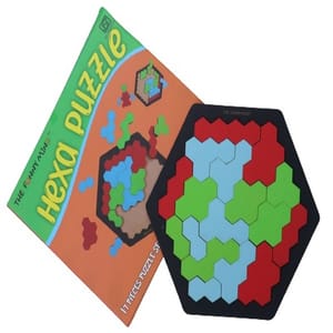 Wooden Hexa Puzzle Board,3D Hexagon Geometric Jigsaw Puzzle