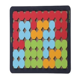Wooden Octa Puzzle Board,Tangram Geometric 3D Jigsaw Puzzle For Kids and Toddlers