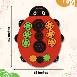 Ladybug N-Gear Sensory Montessori Activity Panel