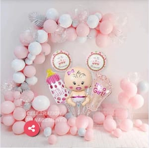 ThemeHouseParty  WELCOME Decoration Services For Your Little Princess , Welcome Home Baby Girl Decoration On Your Door Step