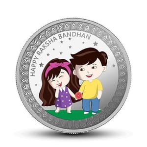 MMTC-PAMP Raksha Bandhan Rakhi, 24k (999.9) 20 gram Silver Coin  By cThemeHouseParty