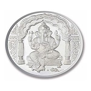 GANPATI HALLMARKING 5 gm hallmark silver coin for gift in any occasion By cThemeHouseParty