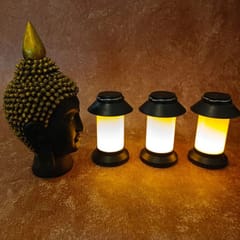 3 pcs Flameless Led Tea Light Piller Candle for Home Decoration, Gifting, House, Light for Balcony, Room, Birthday, Diwali, Festival Decorative (meduim)