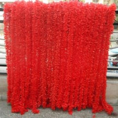 cThemeHouseParty Artificial Mogra Hanging Long Flower line for toran(Backdrop),Home Decor, Diwali, Festival decoration (Red)