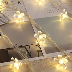 16 LED Blossom Flower Fairy String Lights, 3 Meters LED Christmas Lights for Diwali Home Decoration (Warm White)  By cThemeHouseParty