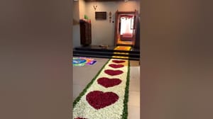 ThemeHouseParty  Welcome Flowers Decoration On Your Door Step