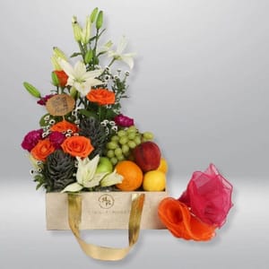 Pleasant & Nutritive Flower Bouquet For Birthday & Anniversary By Ring-A-Roses