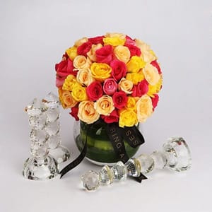 Multicolored Flower Bouquet For Birthday & Anniversary By Ring-A-Roses