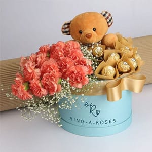 Attention Getting Flower Bouquet For Birthday & Anniversary By Ring-A-Roses