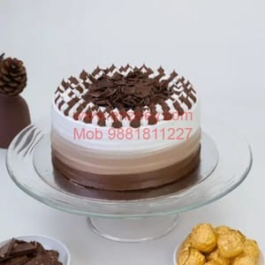 Triple Chocolate Cake Egg Less Round Shape Cake For Any Occasion,Party & Events Celebration