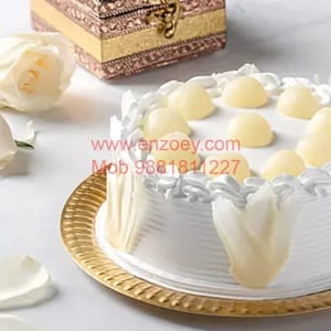 Rasgulla Cake Egg Less Round Shape Cake For Any Occasion,Party & Events Celebration