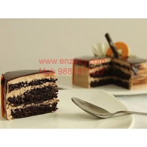 Choco Orange Egg Less Round Shape Cake For Any Occasion,Party & Events Celebration